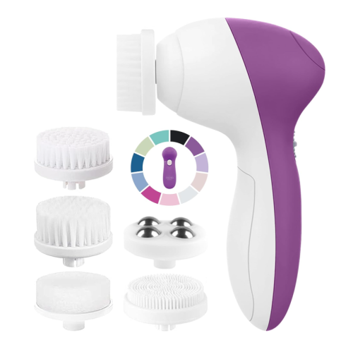 Facial Cleansing Brush Face Scrubber Exfoliating Cleaning Skin Care Cleanser Wash Women Girls Electric Beauty Powered Exfoliator Skincare Spin Tools