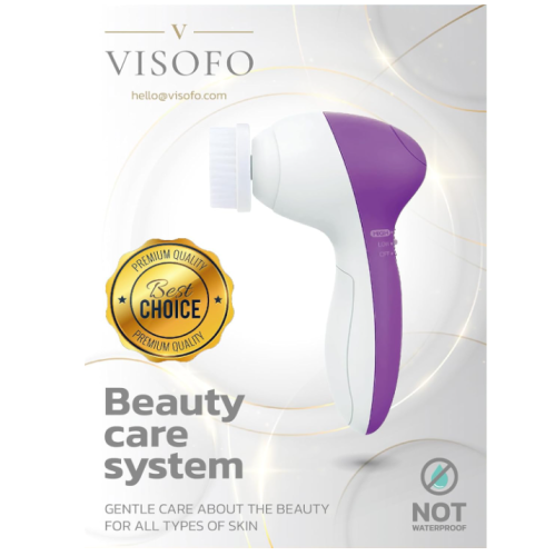 Facial Cleansing Brush Face Scrubber Exfoliating Cleaning Skin Care Cleanser Wash Women Girls Electric Beauty Powered Exfoliator Skincare Spin Tools