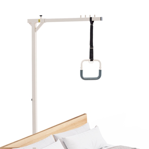 VEVOR 250 LBS Trapeze Bar for Bed Mobility, Heavy-Duty Steel Free Standing Trapeze Bar, Hospital Bed Pull Up Assist for Elderly & Disabled, Ideal for