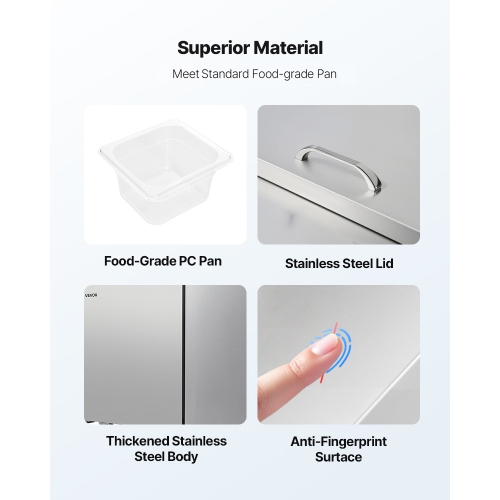 VEVOR 60"W Commercial Refrigerator, 15.4 Cu. Ft Sandwich Prep Refrigerated Table, Mega Top Food Prep Fridge with 24 Pans and Cutting Board, Stainless