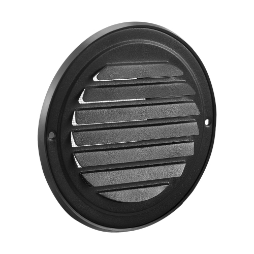 VEVOR 4 inch Wall Vent Cover, Louvered Round AC Vent Gable Cover, Premium Stainless Steel & with Built-in a Protection Screen, for