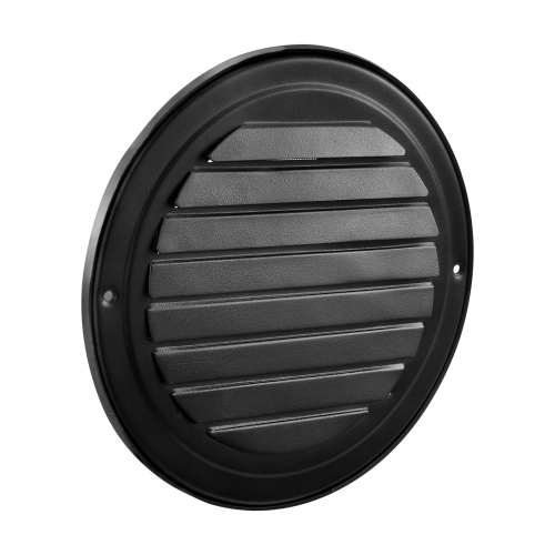 VEVOR 6 inch Wall Vent Cover, Louvered Round AC Vent Gable Cover, Premium Stainless Steel & with Built-in a Protection Screen, for