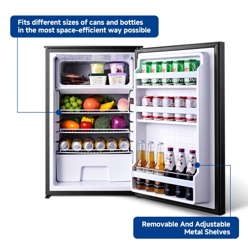 116QT 12V Car Fridge, Dual Zone Portable Freezer with LED,Compressor Cooler 12/24V DC for Camping, Boat