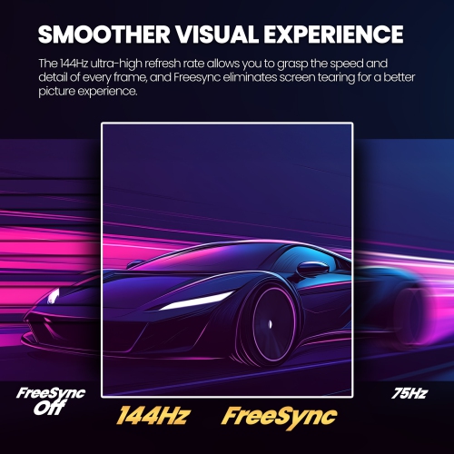 CRUA 34 Inch Curved Gaming Monitor, 165HZ 1500R Ultrawide Computer Monitor 21:9 WQHD 3440x1440, Support Freesync, PIP/PBP, 120% sRGB, HDMI 2.0 & DP