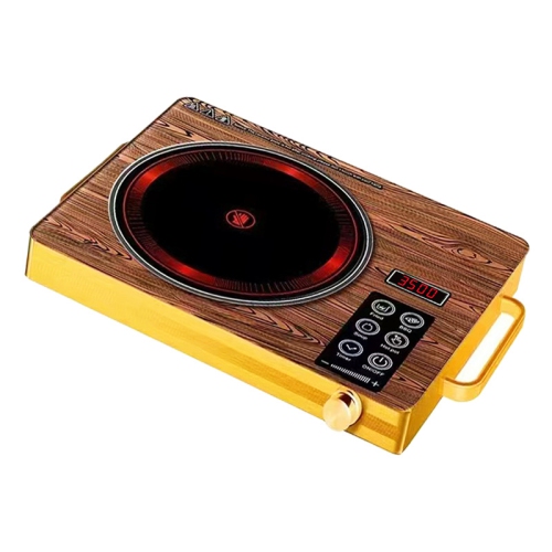 Portable electric stove, 2200W electric ceramic stove, 9-level power adjustment, waterproof and stain-resistant, suitable for stainless steel and