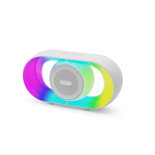 Cool Outdoor Bluetooth Speaker - 5W High-Power RGB Ambient Lighting Speaker, 9D Subwoofer, Portable Camping Desktop Night Light, Supports TF Card/USB