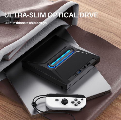 Lecteur optique externe DE TYPE C Ordinateur portatif USB Ordinateur de bureau Carte d'extension pour graveur de lecteur DVD externe multifonction -