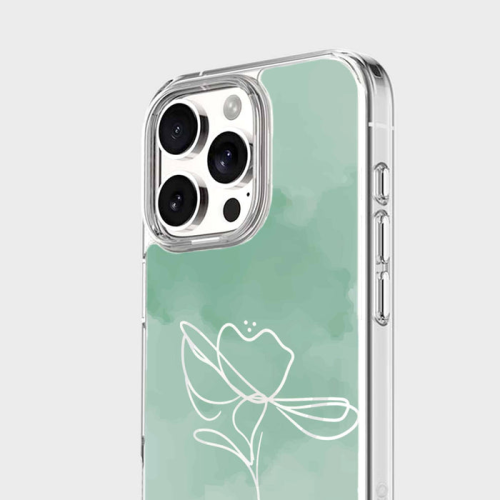 iPhone 16 Pro Case With MagSafe - Green Flower