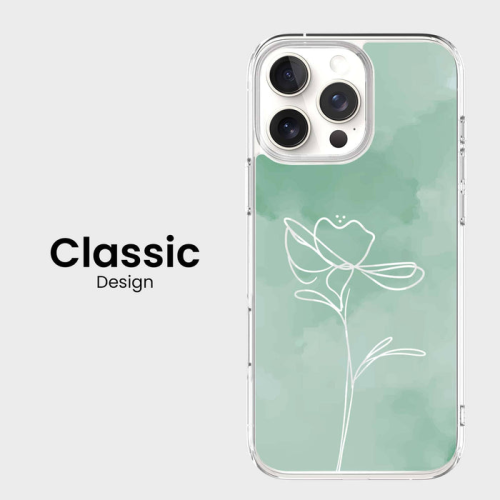 iPhone 16 Pro Case With MagSafe - Green Flower