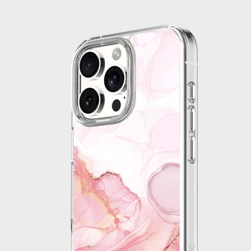 iPhone 16 Pro Case With MagSafe - Pink Marble