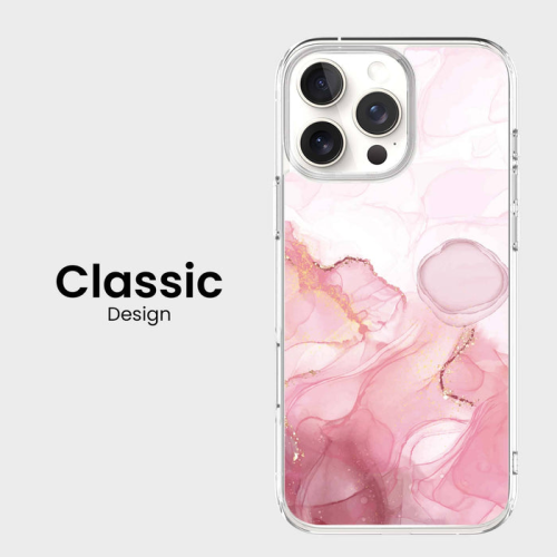 iPhone 16 Pro Case With MagSafe - Pink Marble