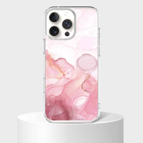 iPhone 16 Pro Case With MagSafe - Pink Marble