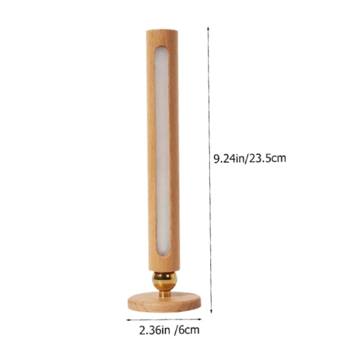 2pcs Rotatable Wooden Led Wall Lamp Magnetic USB Rechargeable Wall Sconces Battery Operated Led Night Light for Household