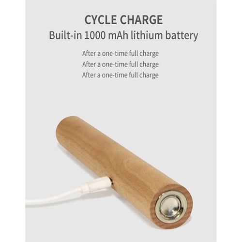 2pcs Rotatable Wooden Led Wall Lamp Magnetic USB Rechargeable Wall Sconces Battery Operated Led Night Light for Household