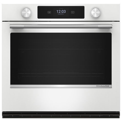 KitchenAid 30" 5.0 Cu. Ft. True Convection Electric Wall Oven - White