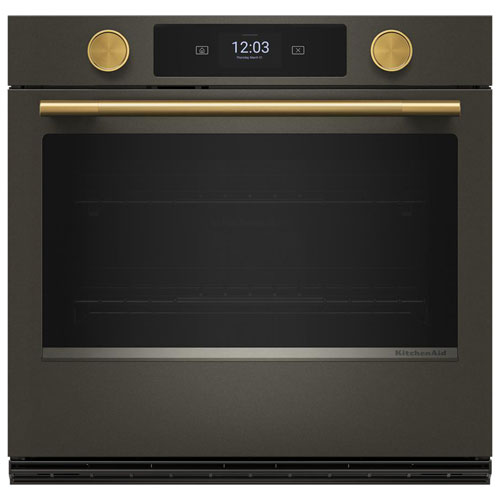 KitchenAid 30" 5.0 Cu. Ft. True Convection Electric Wall Oven - Black Ore