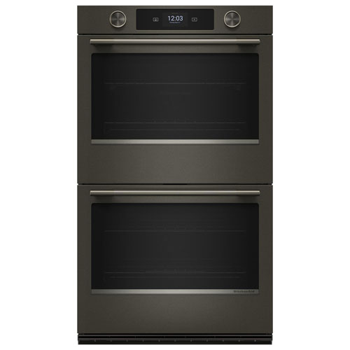 KitchenAid 30" 10.0 Cu. Ft. True Convection Electric Wall Oven - Black Ore