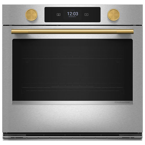 KitchenAid 30" 5.0 Cu. Ft. True Convection Electric Wall Oven - PrintShield Stainless