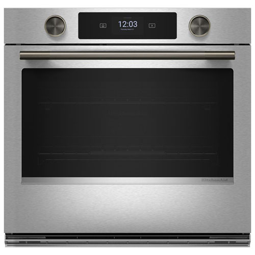 KitchenAid 30" 5.0 Cu. Ft. True Convection Electric Wall Oven - PrintShield Stainless
