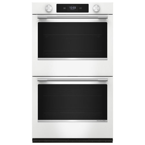 KitchenAid 30" 10.0 Cu. Ft. True Convection Electric Wall Oven - White