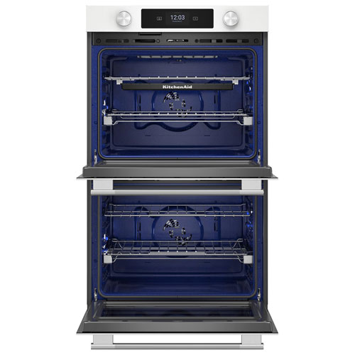 KitchenAid 30" 10.0 Cu. Ft. True Convection Electric Wall Oven - White