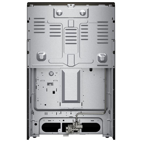 Cuisinière à gaz autonome avec four autonettoyant, friture à l'air et 5 brûleurs 5 pi³ 30 po de Whirlpool - Acier inoxydable noir