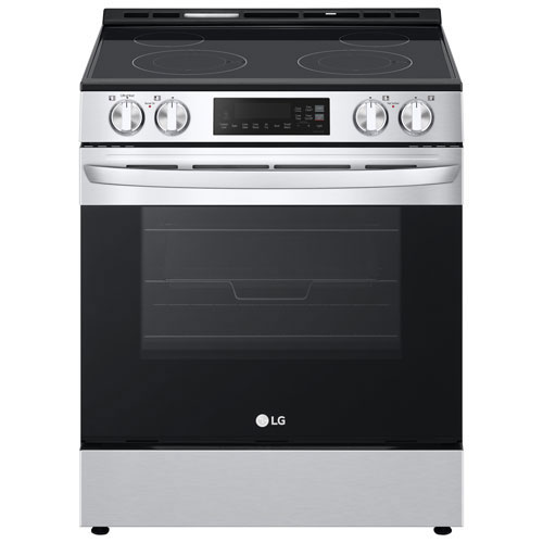 Open Box - LG 30" 6.3 Cu. Ft. Fan Convection Slide-In Electric Air Fry Range - Stainless Steel - Perfect Condition