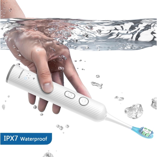 EnnbeRuu Oscillating & Vibrating Electric Toothbrush for Adults and Teens, Wireless Sonic Electric Toothbrushwith 6 Brush Heads, IPX7 Waterproof, 60