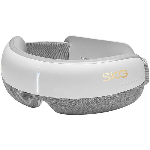 SKG E3 Eye Massager With Heat Air Pressure Vibration, White & Grey
