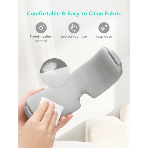 SKG E3 Eye Massager With Heat Air Pressure Vibration, White & Grey