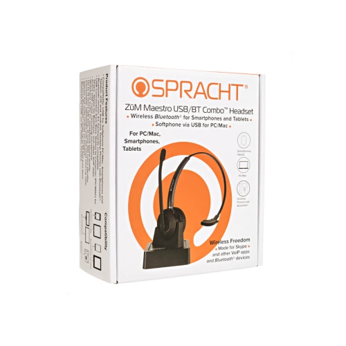 Spracht Zum Maestro Noise Cancelling Wireless Bluetooth Headset with Mic -