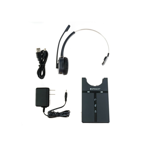 Spracht Zum Maestro Monoaural Noise Cancelling Bluetooth Wireless Headset with Mic -