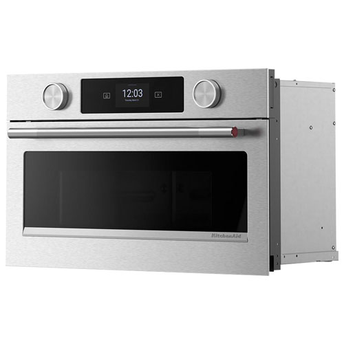 Four à micro-ondes encastrable de KitchenAid - 1,4 pi³ - Acier inoxydable PrintShield