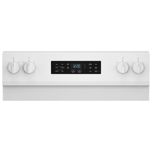 Whirpool 30" 5.3 Cu. Ft. Free-Standing 5-Element Smooth Top Electric Range - White