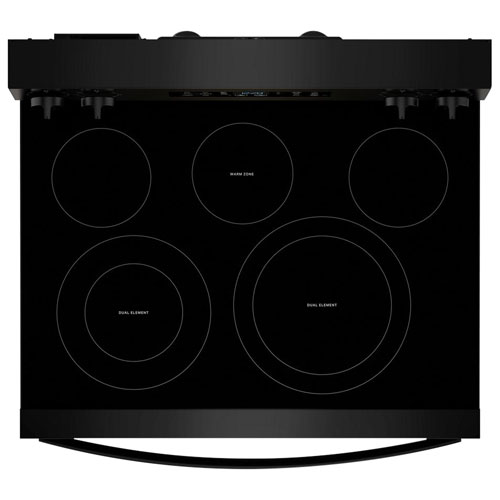 Whirpool 30" 5.3 Cu. Ft. Free-Standing 5-Element Smooth Top Electric Range - Black