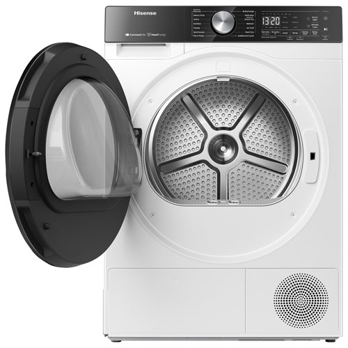 Sécheuse électrique à vapeur 4,5 pi³ de Hisense - Blanc