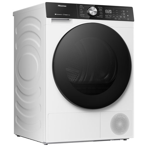 Sécheuse électrique à vapeur 4,5 pi³ de Hisense - Blanc