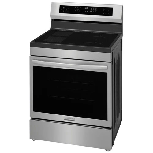 Cuisinière à induction autonome avec convection véritable et friture à l'air de 4 éléments 5,3 pi³ 30 po Gallery de Frigidaire - Acier inoxydable