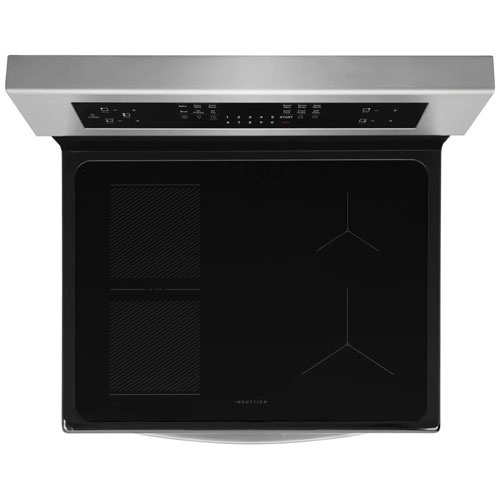 Cuisinière à induction autonome avec convection véritable et friture à l'air de 4 éléments 5,3 pi³ 30 po Gallery de Frigidaire - Acier inoxydable