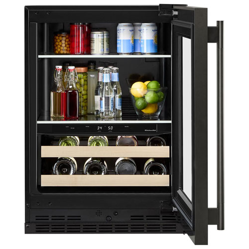 Kitchenaid 4.89 Cu. Ft. Freestanding Bar Fridge - Black Ore