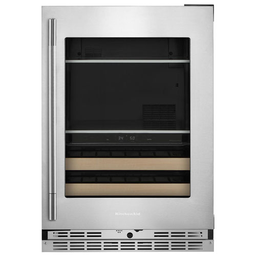 Kitchenaid 4.89 Cu. Ft. Freestanding Bar Fridge - PrintShield Stainless Finish
