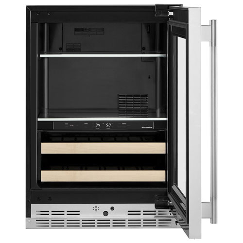 Kitchenaid 4.89 Cu. Ft. Freestanding Bar Fridge - PrintShield Stainless Finish