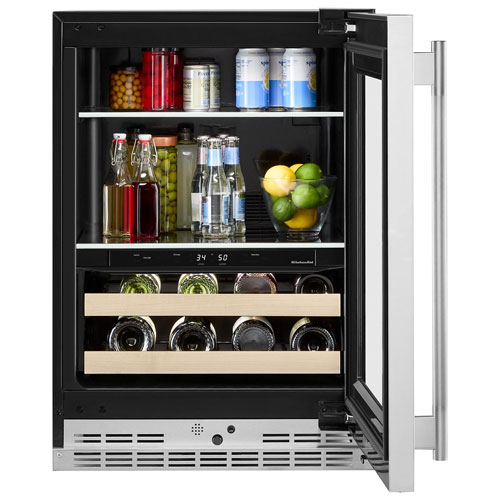 Kitchenaid 4.89 Cu. Ft. Freestanding Bar Fridge - PrintShield Stainless Finish