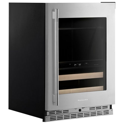 Kitchenaid 4.89 Cu. Ft. Freestanding Bar Fridge - PrintShield Stainless Finish