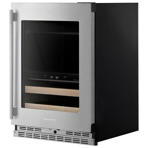 Kitchenaid 4.89 Cu. Ft. Freestanding Bar Fridge - PrintShield Stainless Finish