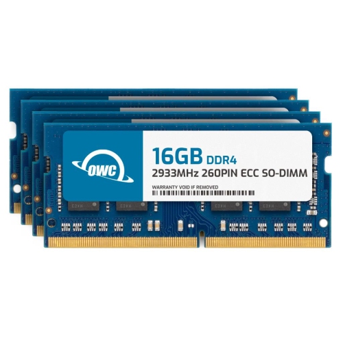 OWC 64GB DDR4 2933MHz PC4-23400 CL21 1RX8 ECC Unbuffered SODIMM 1.2V 260-pin Memory RAM