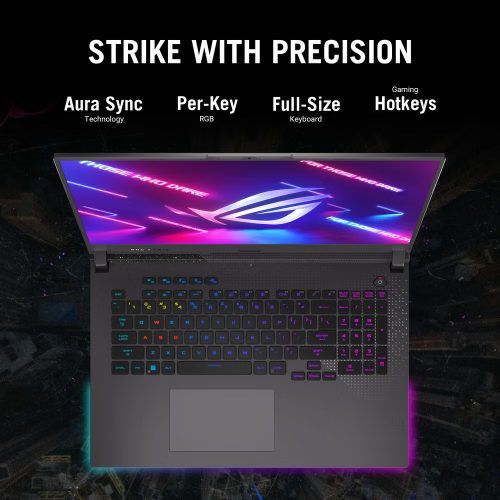 ASUS ROG Strix G17 17.3” QHD 240Hz Gaming Laptop, GeForce RTX 4060, AMD Ryzen 9 7940HX, 32GB DDR5-4800MHz 2TB PCIe SSD, Per-Key RGB Keyboard,
