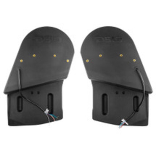 DS18 Jeep JL-SUB10/LR Jeep JL/JLU Enceinte de haut-parleur d'extrêmes graves scellée pour roue de 10&nbsp;po, côtés gauche et droit