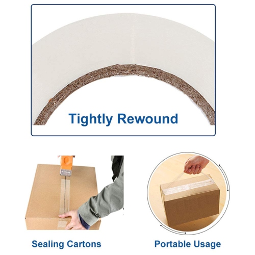 IMGadgets Clear Packaging Tape 48 rolls | 48mmx100m Heavy-Duty Roll | Strong Adhesive with Propanoic Acid Glue | 45 Micron, Ideal for Sealing Boxes,