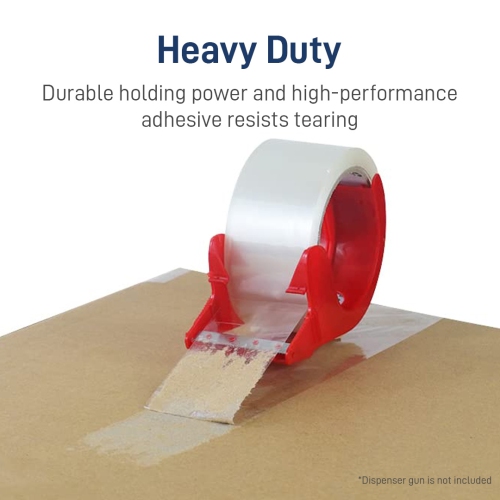 IMGadgets Clear Packaging Tape 48 rolls | 48mmx100m Heavy-Duty Roll | Strong Adhesive with Propanoic Acid Glue | 45 Micron, Ideal for Sealing Boxes,